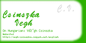csinszka vegh business card